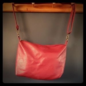 Red Bass leather bag